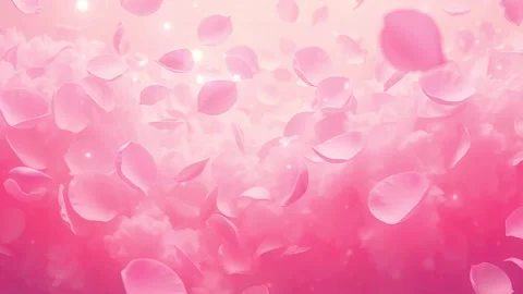 Pink cloud flower pattern: soft and beautiful. Stock Footage 330319186