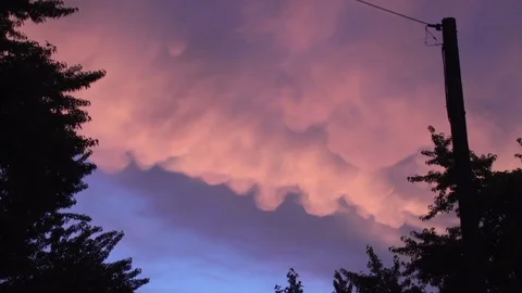 Pink cloud time lapse 스톡 동영상 76739214