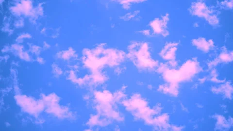 Pink Clouds Beautiful Timelapse Stock Footage 98740988