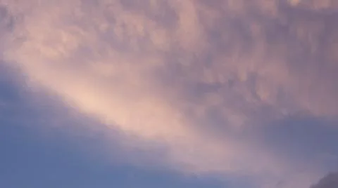 Pink Clouds at Dusk Stock Photos