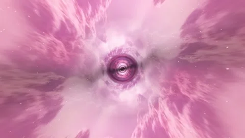 Pink Clouds Flight 4K Stock Footage 280116803