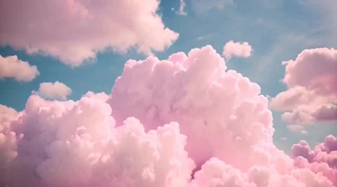 Pink clouds  Stock Footage 255384866