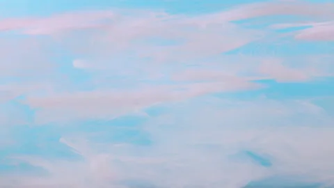 Pink Clouds Moving In The Sky Stock Footage 170522257
