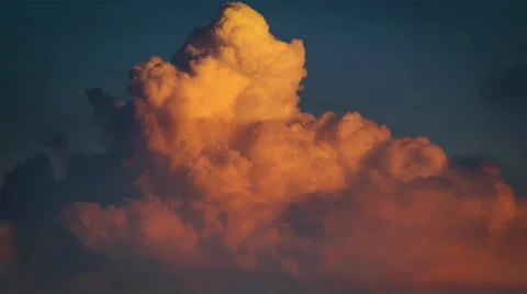 Pink Clouds Moving in Sky Time Lapse Photography Видео 35225129
