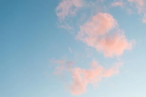 PINK CLOUDS Stock Photos