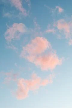 PINK CLOUDS Stock Photos