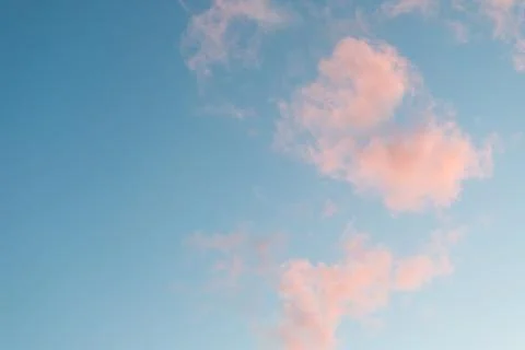 PINK CLOUDS Stock Photos