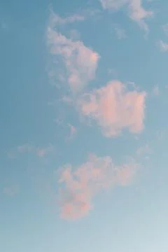 PINK CLOUDS Stock Photos