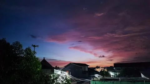 Pink clouds Stock Photos