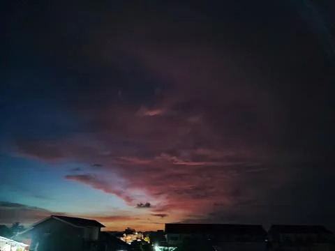 Pink clouds Stock Photos