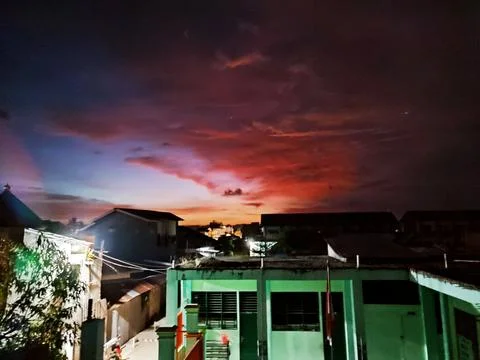 Pink clouds Stock Photos