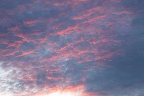 Pink Clouds at Sunset 스톡 사진