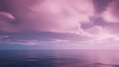 Pink Clouds In The Sunset Sky Stock Footage 312789473