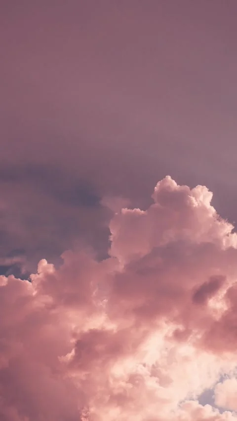 Pink Clouds Timelapse pink Sky Background. Sky Fluffy Clouds . Pink, Purple Stock Footage 341361928