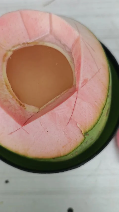 Pink coconut Video stock 334939923
