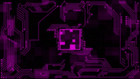 Pink color circuit background Stock Footage 220622852