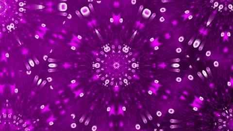 Pink color kaleidoscopic flora pattern background Stock Footage 226504767