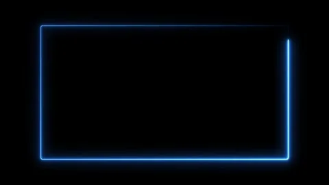 Pink color rectangle empty neon line animation. Stock-Footage 291946038