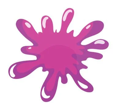 A pink color splash Stock Illustration