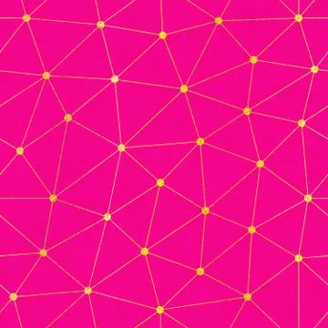Pink color triangle seamless pattern Stock Illustration