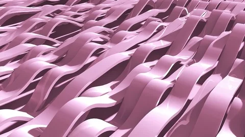 Pink Color Wave Animation Loop is an undulating series of ribbons with a soft Stock Footage 75467400