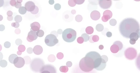 Pink colored circles loop slow motion on white background Vidéo 346393651