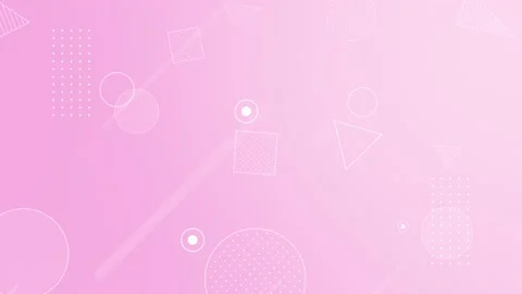 Pink-colored motion graphics with cute geometric patterns. Stock Footage 237579590