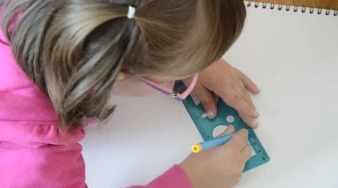 Pink colored pencils Stock Footage 41563689