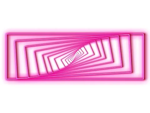 A pink colour 3D design. Stock Illustration