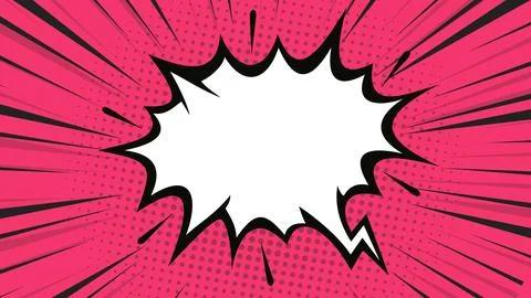 Pink comic explosion background Stock Illustration