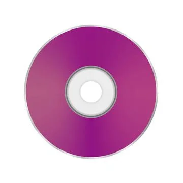 Pink Compact Disc Pink Compact Disc Isolated on White Background Copyright... Stock Photos