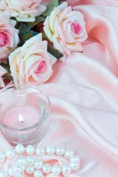 Pink composition Stock Photos