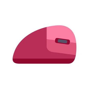 Pink computer mouse for digital desktop work Illustrazione stock