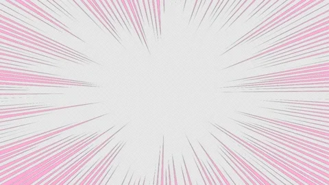 Pink concentration lines on transparent background (seamless loop) Video stock 163317803