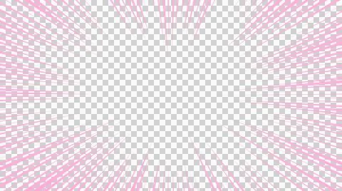 Pink concentration lines on transparent background Stock Illustration