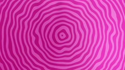 Pink Concentric Circle Optical Depth Background Loop. Video stock 286777223