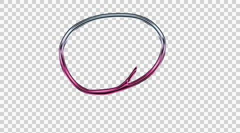 Pink concentric heart shaped lines on dark purple background transparent Stock Illustration