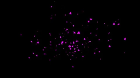 Pink Confetti Explosion Isolated on Black Background, Festive Celebration Loop Stock Footage 329079265