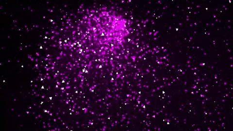 Pink Confetti Explosion with Sparkling Glitter Particles on Black Background Stock Footage 340355680