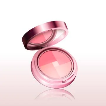 Pink cosmetic case Stock Illustration