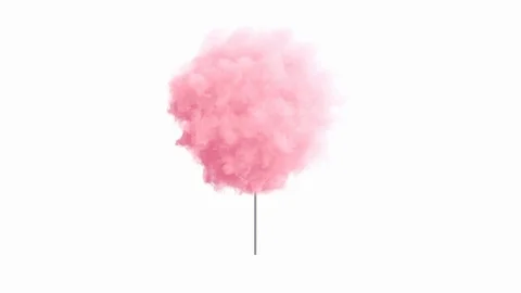 Pink cotton candy isolated 動画素材 124533339