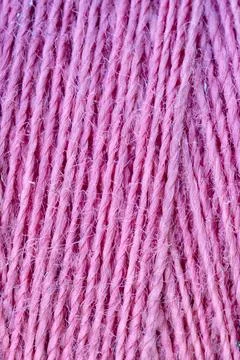 Pink cotton thread Stock Photos