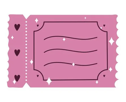 Pink coupon icon Stock Illustration