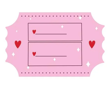 Pink coupon vector Stock Illustration