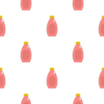 Pink cream bottle pattern seamless Stockillustratie