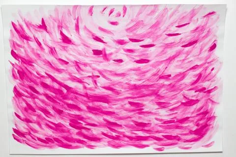 Pink creative abstract hand painted background, wallpaper, texture, acrylic Stock Illustration