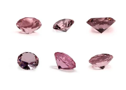 Pink crystals Foto stock