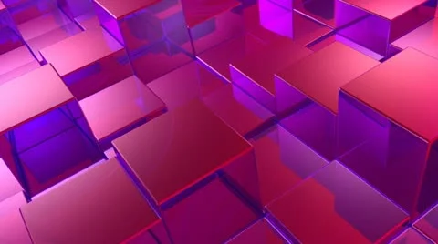 Pink cubes Stock Footage 10873214