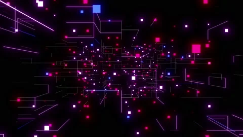 Pink cubes Stock Footage 141380824