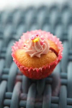 Pink cupcake Stock Photos